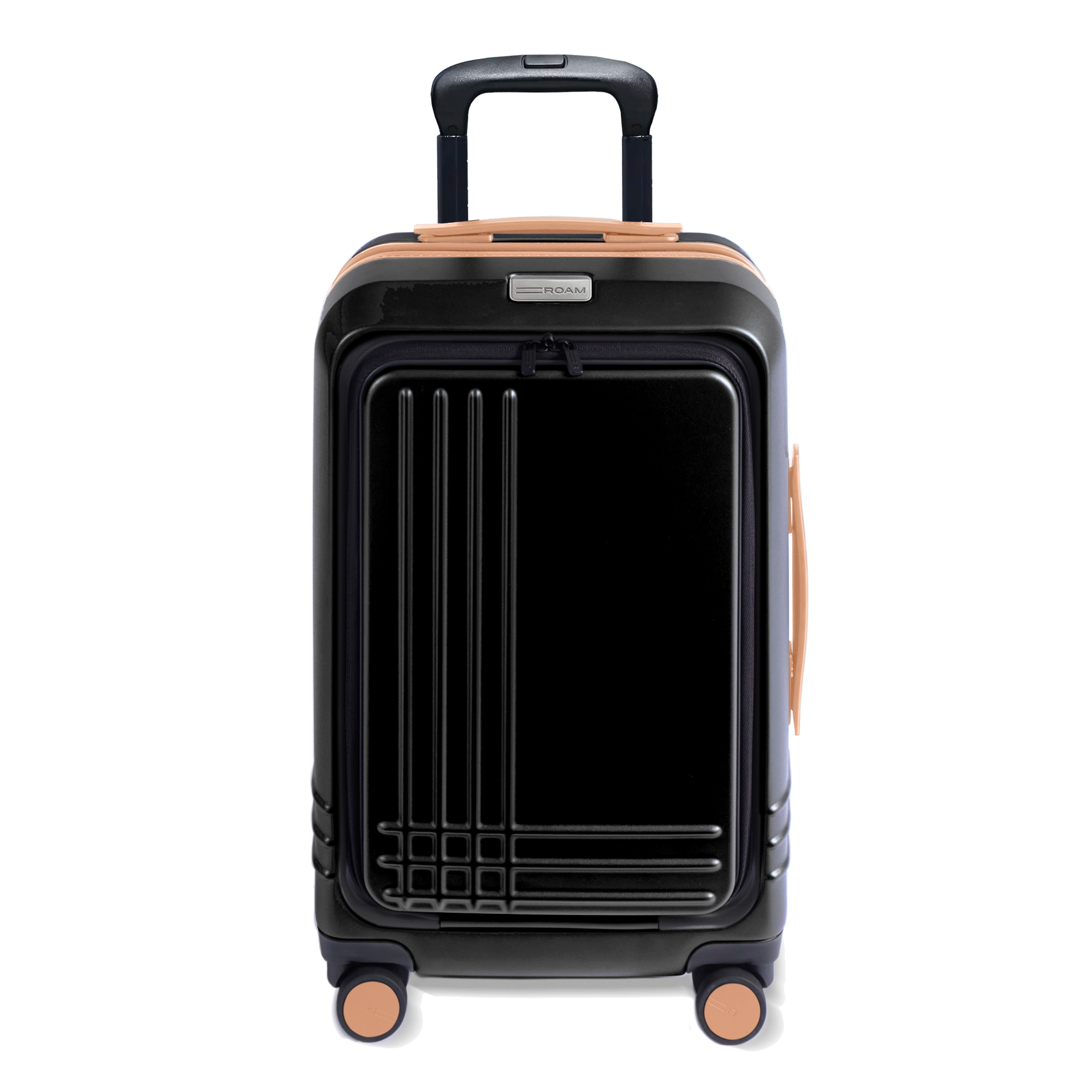 Chamfered edges provide a sleek look and allow cases to easily fit in the overhead compartment. 