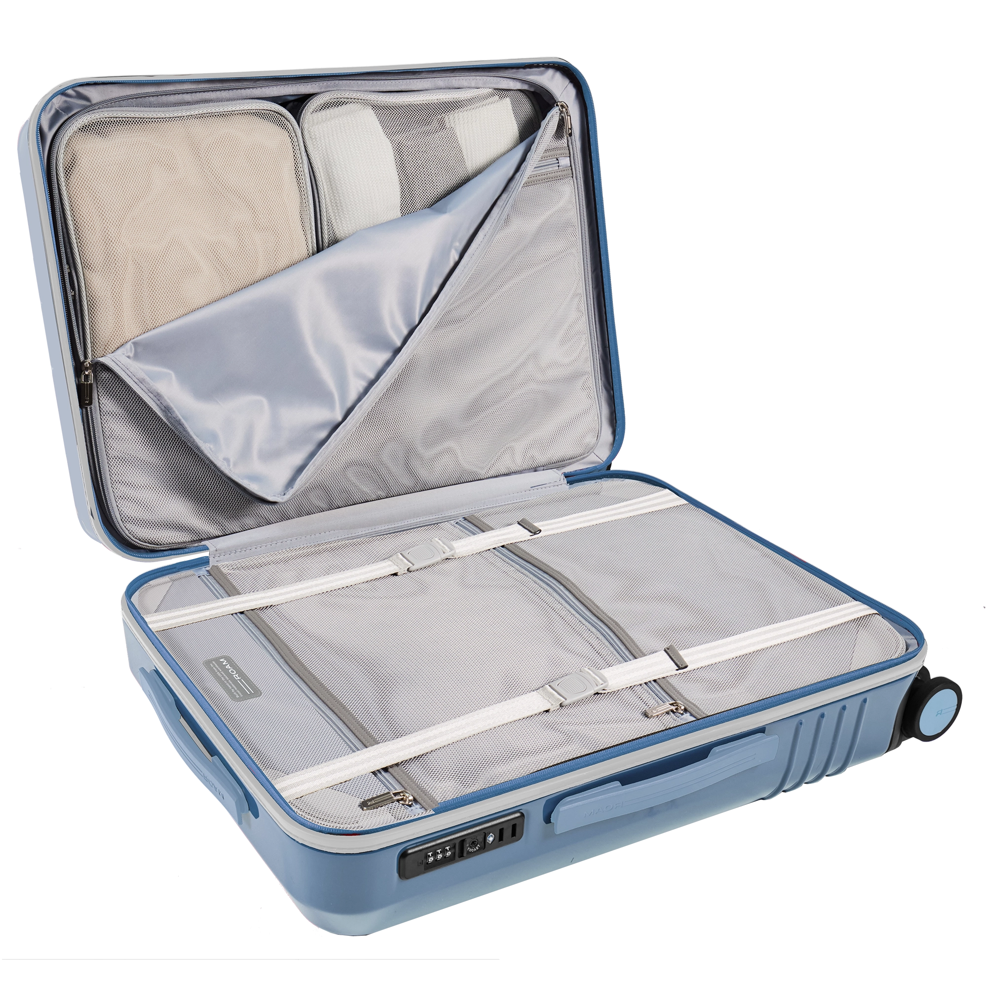 Compression boards allow you to pack more and stay wrinkle free.