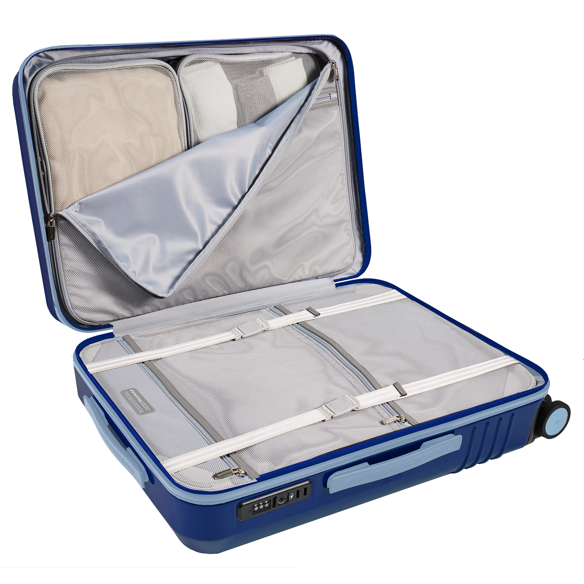 Compression boards allow you to pack more and stay wrinkle free.