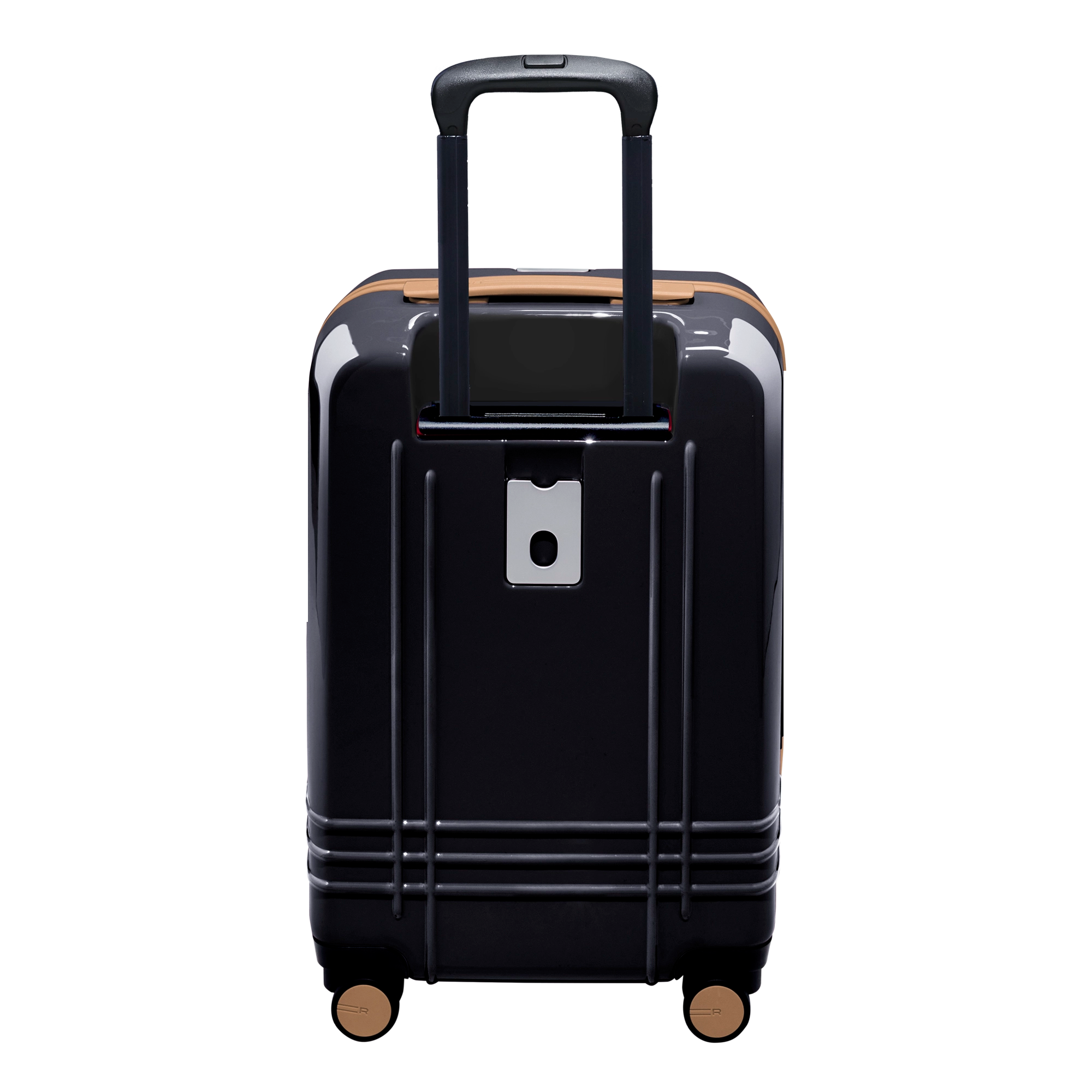 Every bag comes with the option for a free monogram on the ID plate which contains a slot for your contact information.