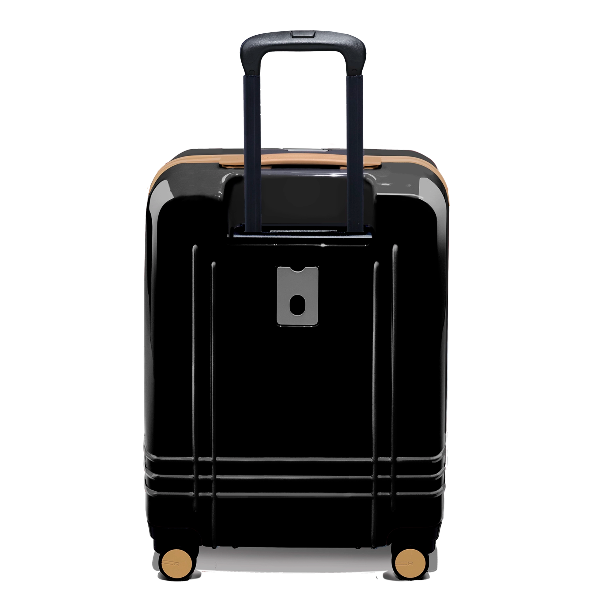 Every bag comes with the option for a free monogram on the ID plate which contains a slot for your contact information.