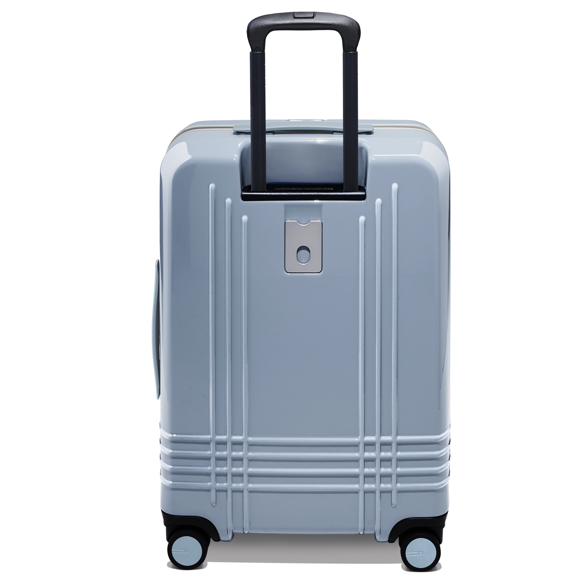 Every bag comes with the option for a free monogram on the ID plate which contains a slot for your contact information.