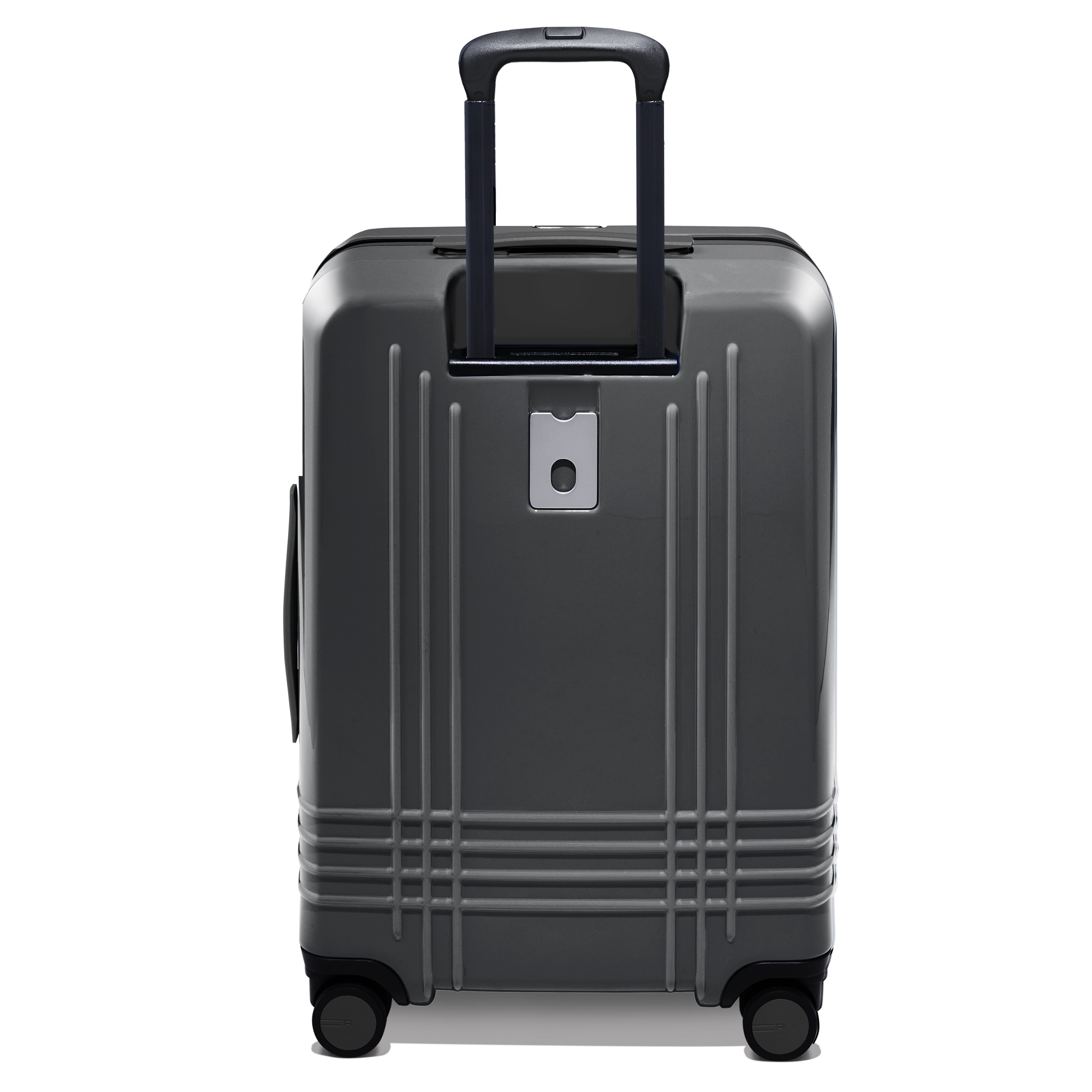 Every bag comes with the option for a free monogram on the ID plate which contains a slot for your contact information.