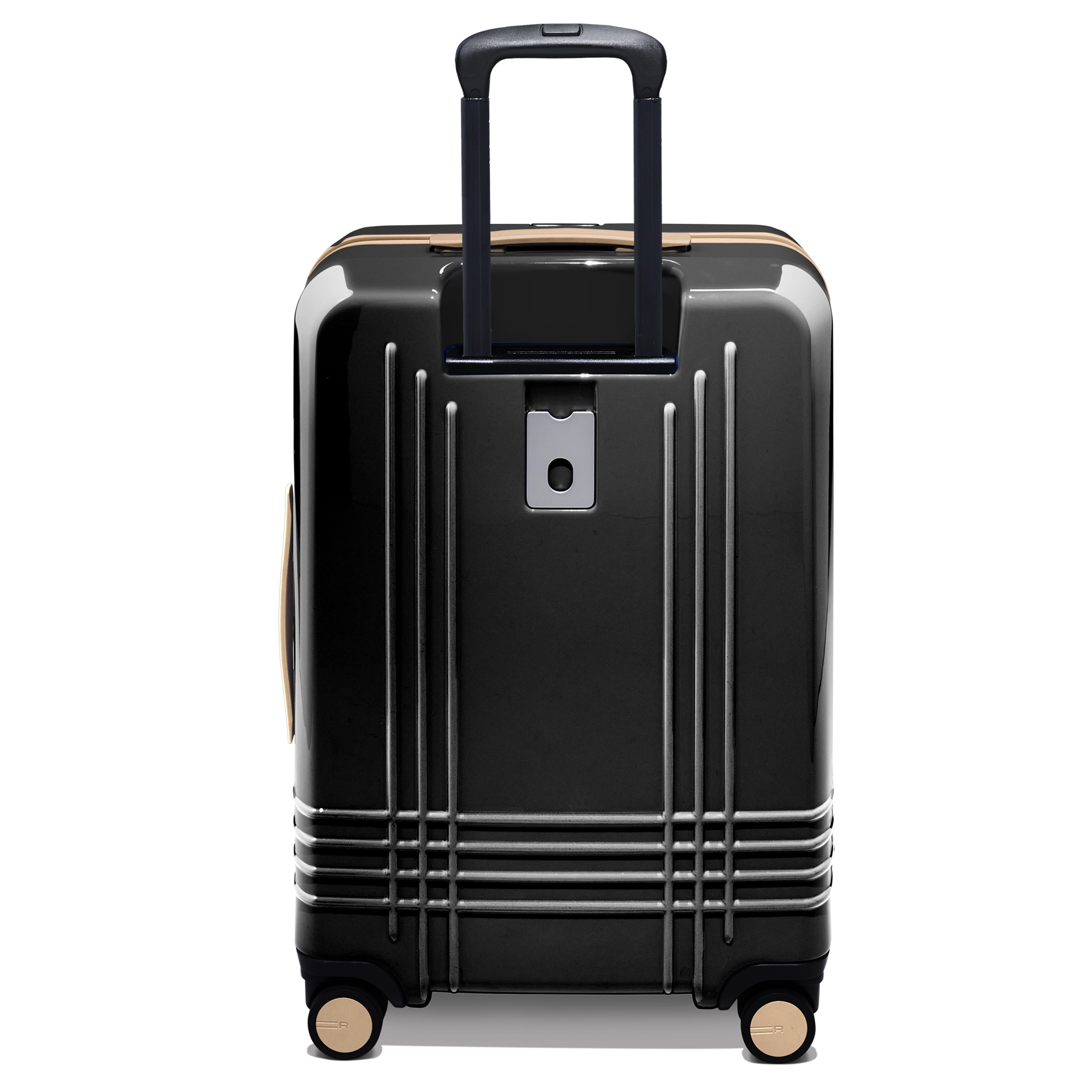 Every bag comes with the option for a free monogram on the ID plate which contains a slot for your contact information.