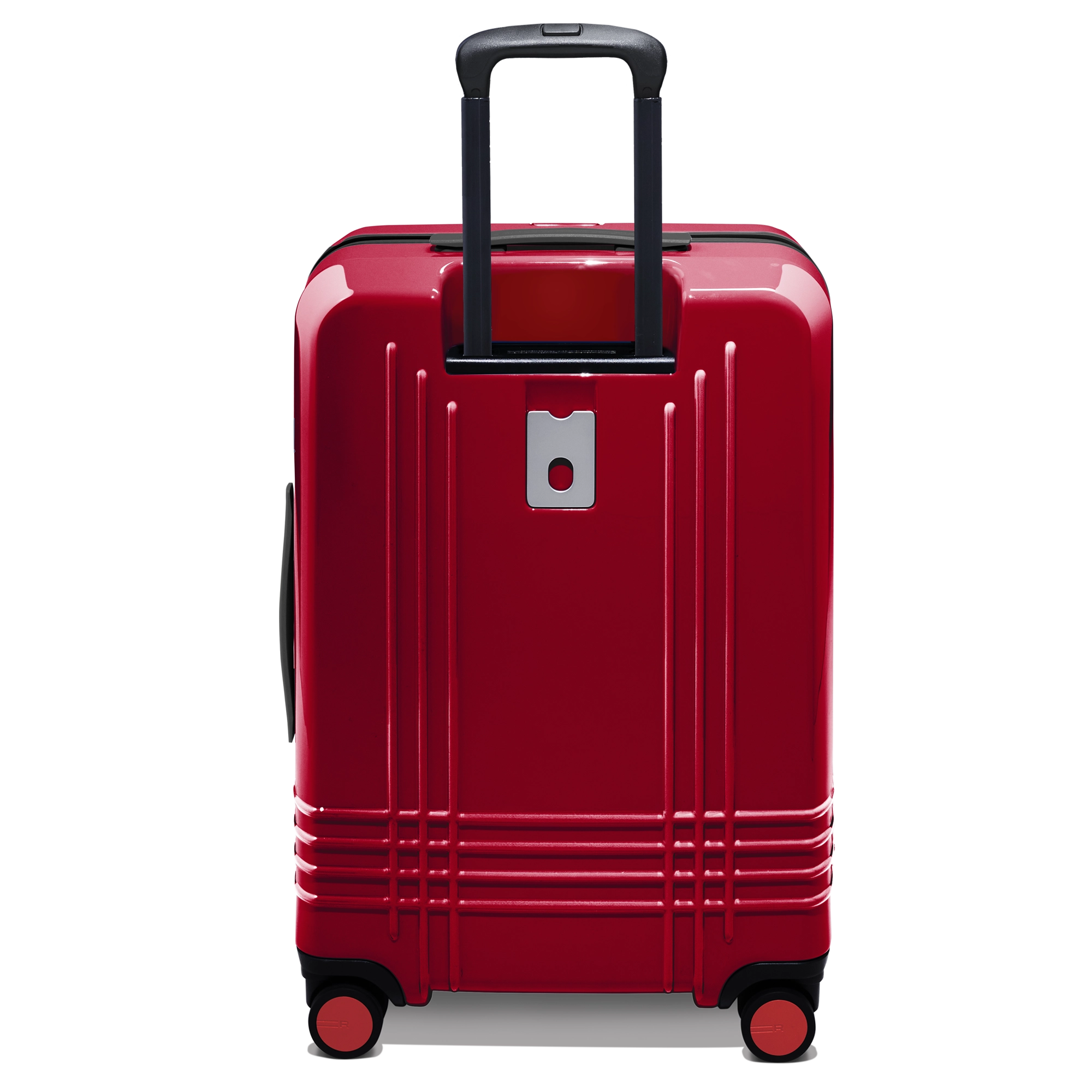 Every bag comes with the option for a free monogram on the ID plate which contains a slot for your contact information.