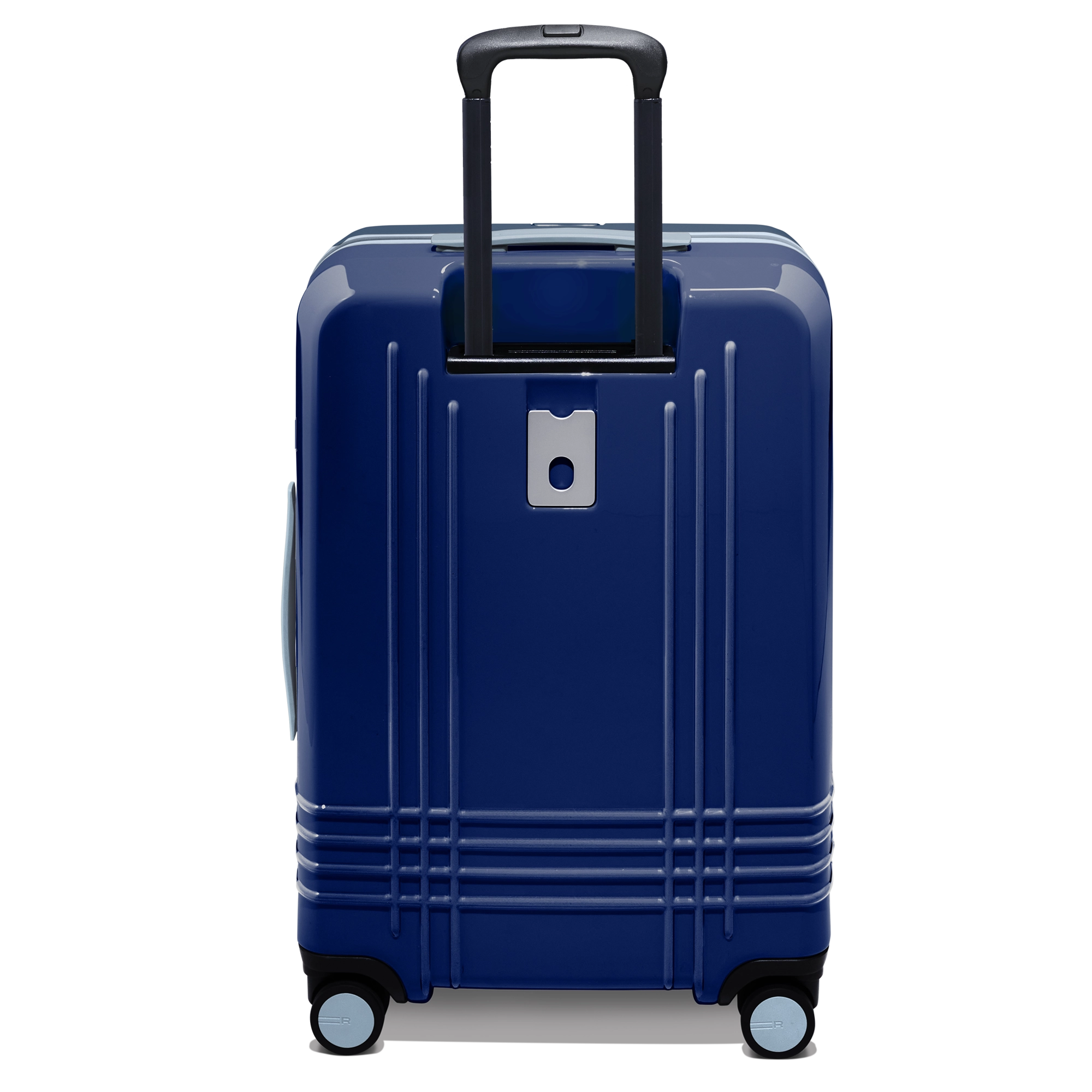 Every bag comes with the option for a free monogram on the ID plate which contains a slot for your contact information.