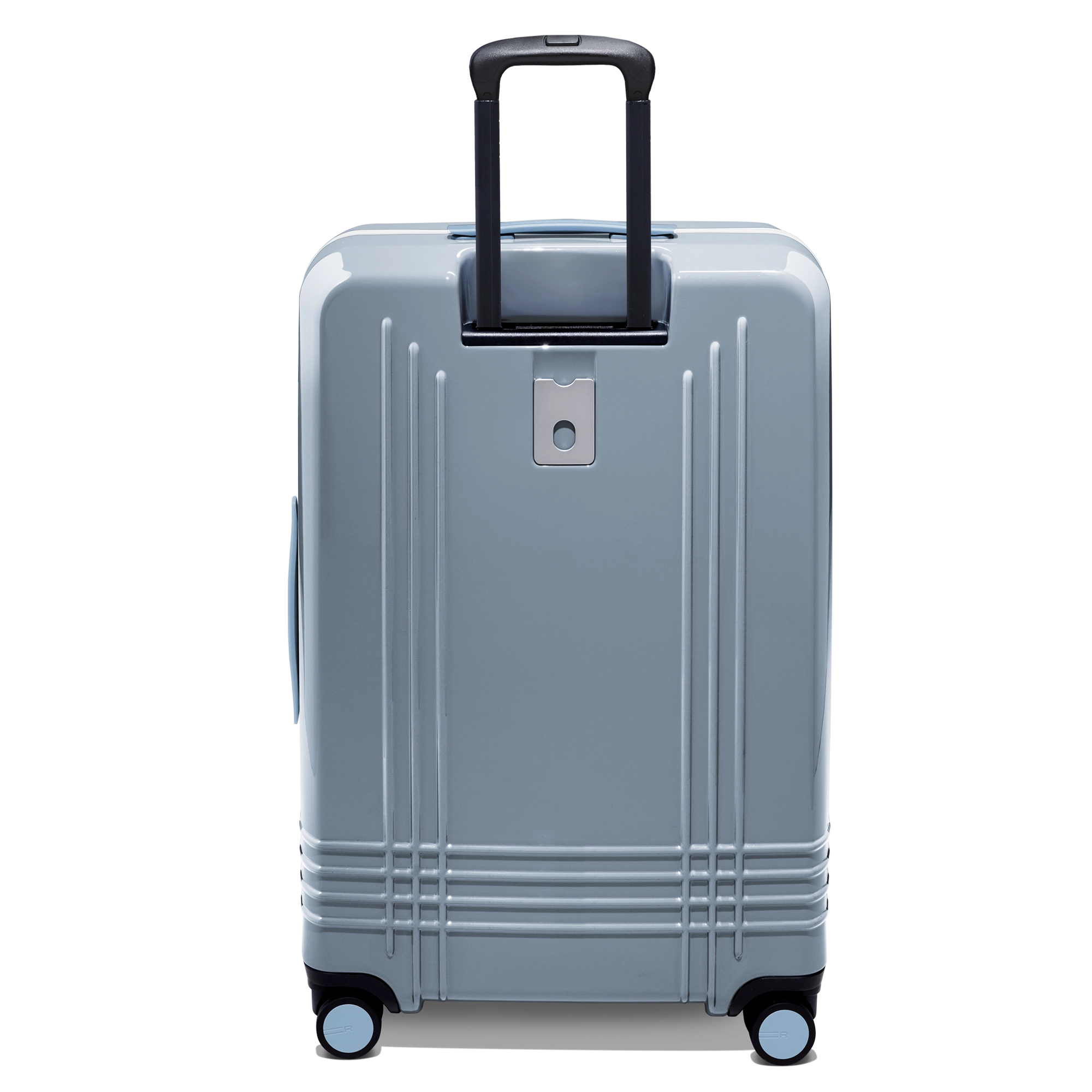 Every bag comes with the option for a free monogram on the ID plate which contains a slot for your contact information.