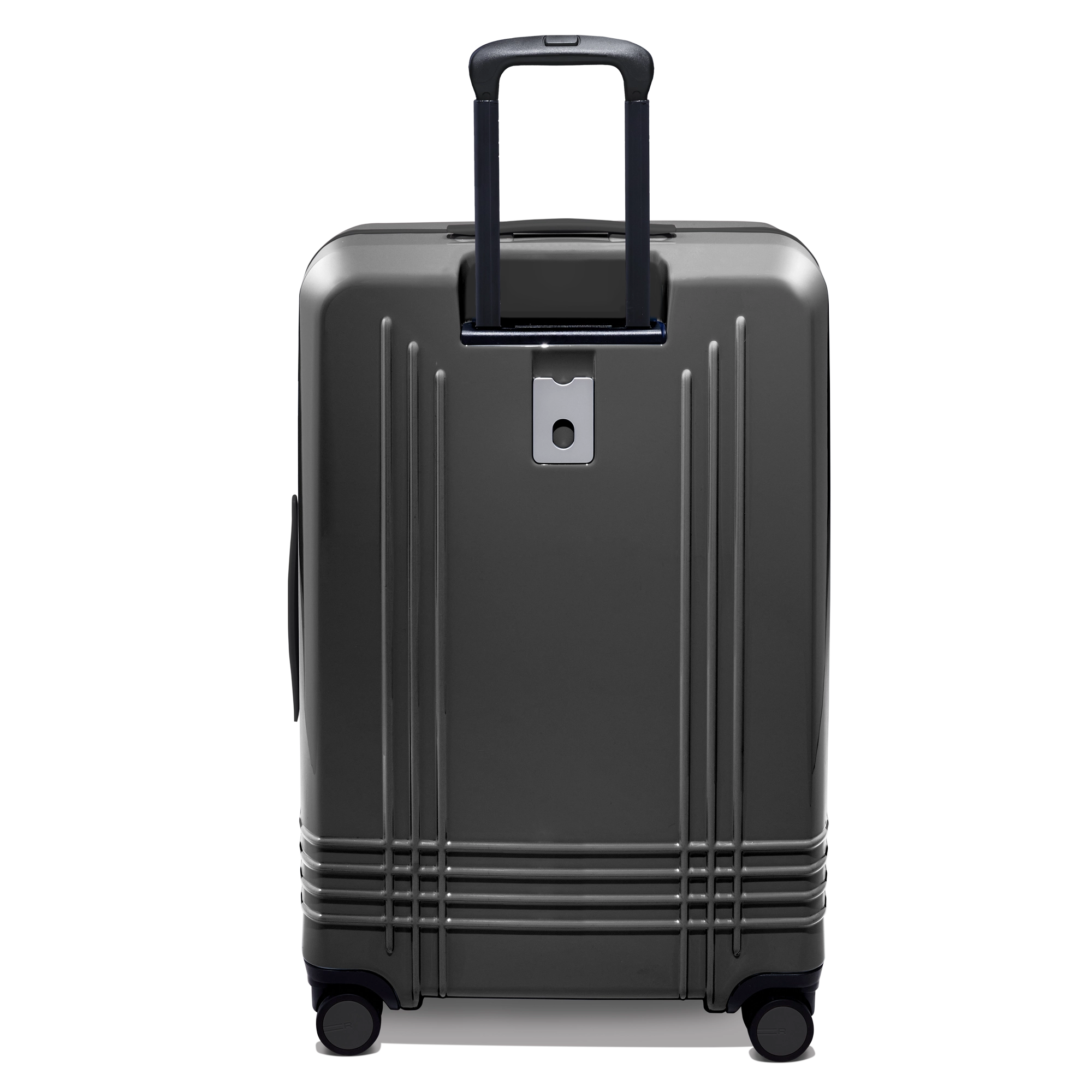 Every bag comes with the option for a free monogram on the ID plate which contains a slot for your contact information.