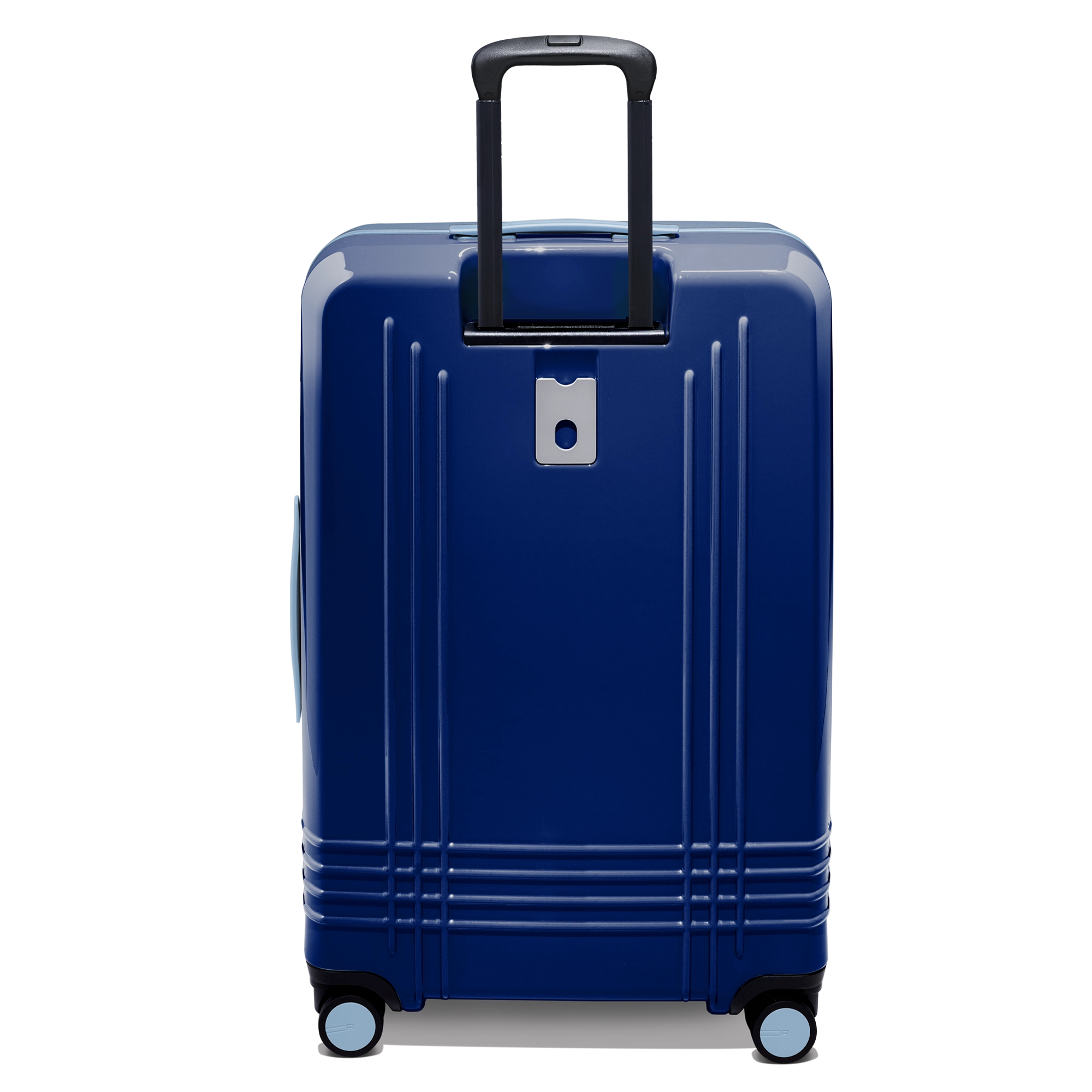 Every bag comes with the option for a free monogram on the ID plate which contains a slot for your contact information.