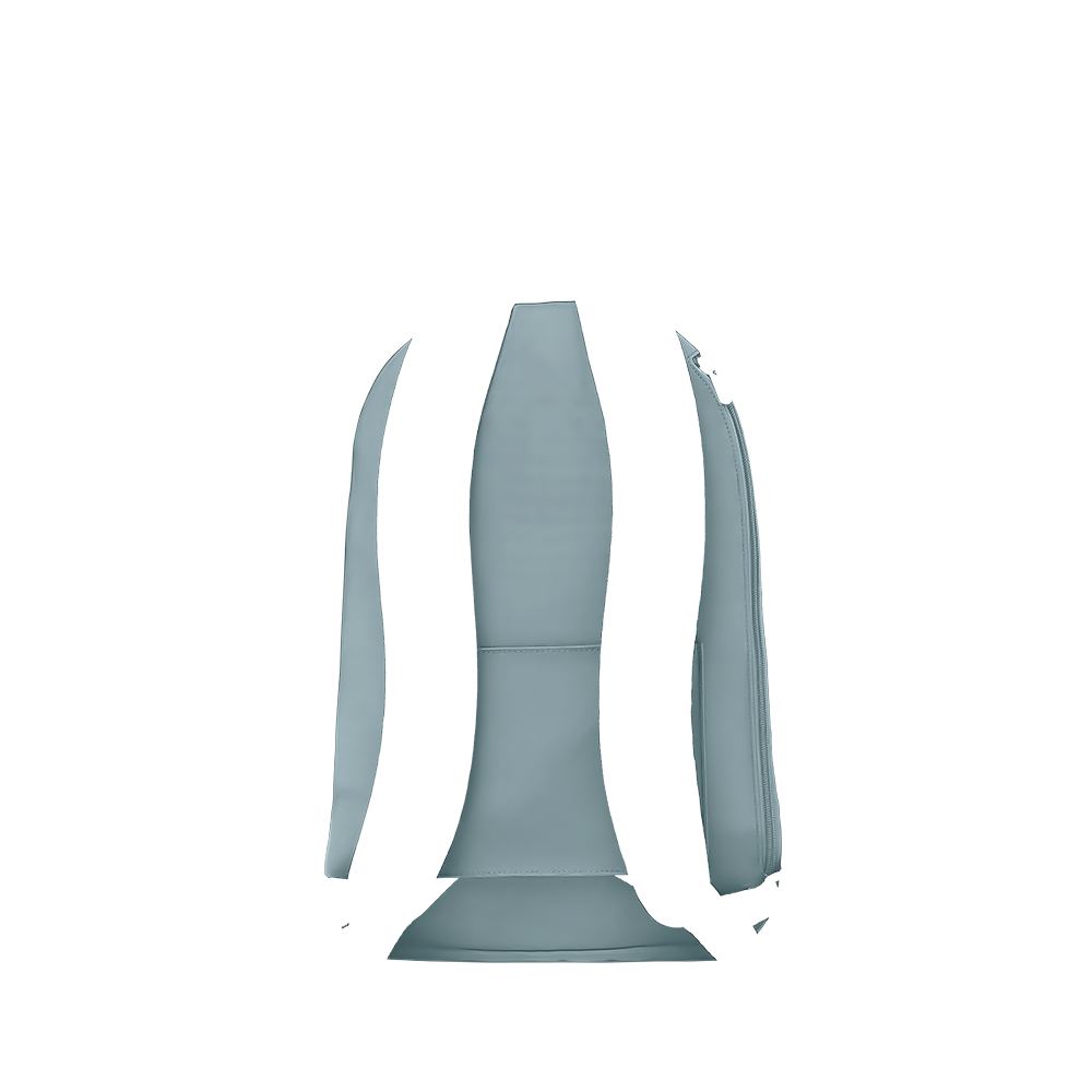 backpack metropolitan back panel in cornwall slate